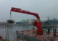 Ship Crane 5T 20M Offshore Pedestal Jib Crane Folding Boom Compact Design High Durability